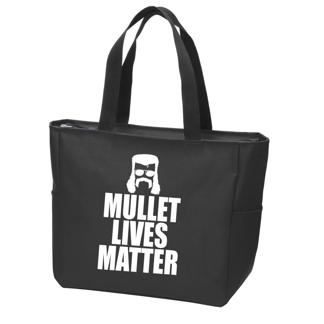 Mullet Lives Matter Zip Tote Bag