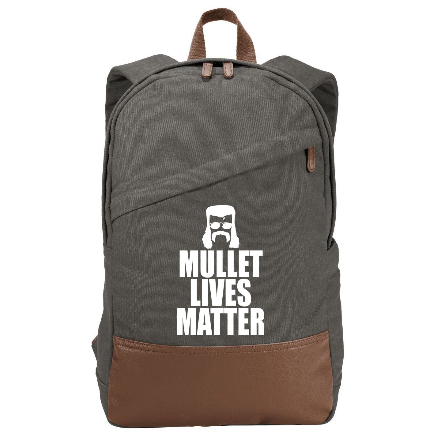 Mullet Lives Matter Cotton Canvas Backpack