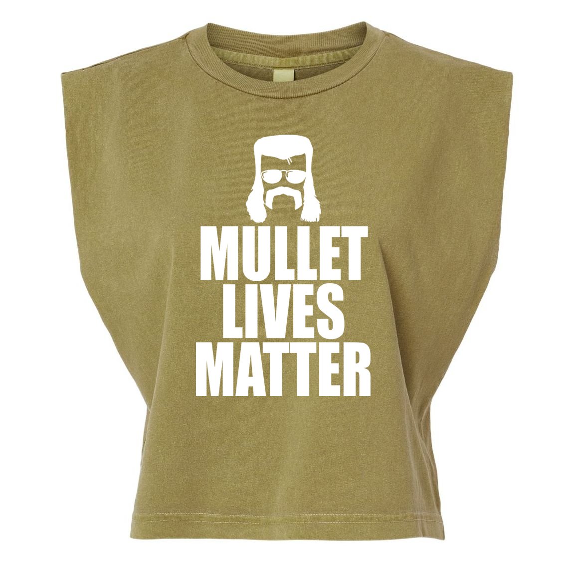 Mullet Lives Matter Garment-Dyed Women's Muscle Tee