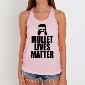 Mullet Lives Matter Women's Knotted Racerback Tank