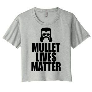 Mullet Lives Matter Women's Crop Top Tee