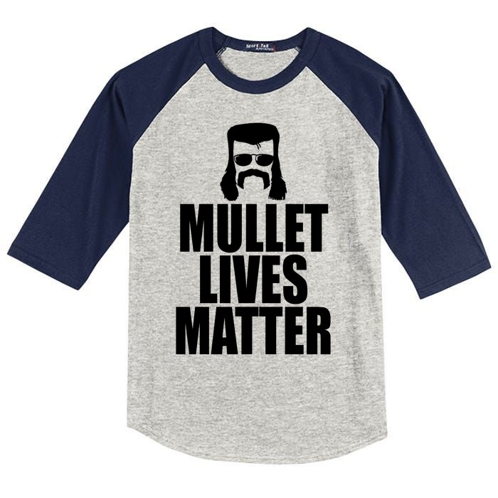 Mullet Lives Matter Kids Colorblock Raglan Jersey