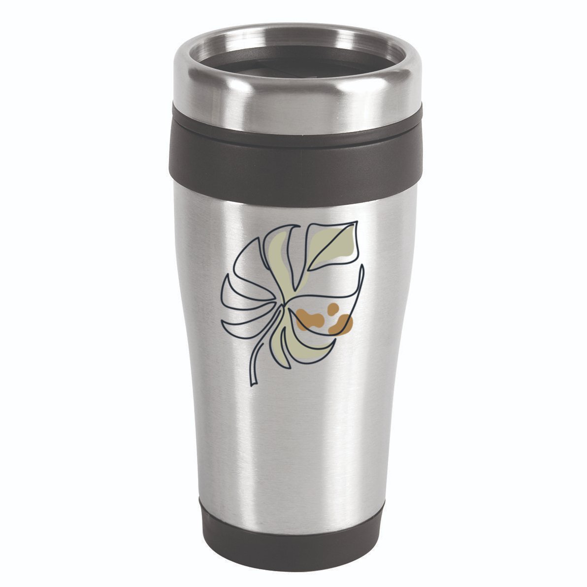Monstera Leaf Monstera Deliciosa Cheese Plant Line Art Gift 16oz Travel Tumbler