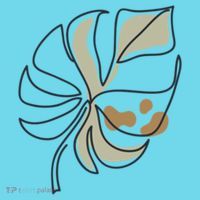 Monstera Leaf Monstera Deliciosa Cheese Plant Line Art Gift T-Shirt