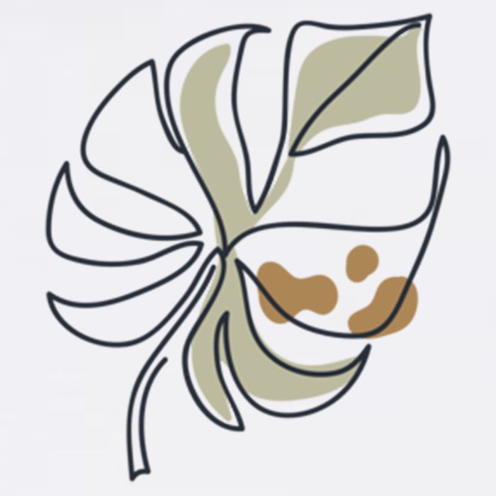 Monstera Leaf Monstera Deliciosa Cheese Plant Line Art Gift Mug