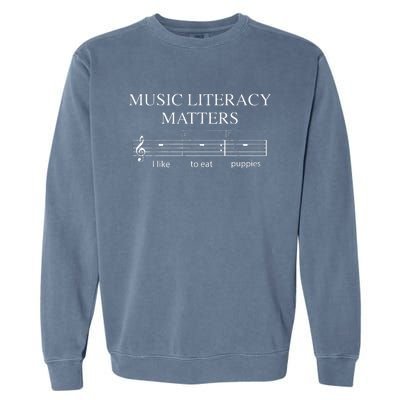 Music Literacy Matters Garment-Dyed Sweatshirt