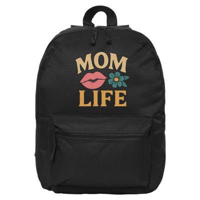 Mom Life 16 in Basic Backpack