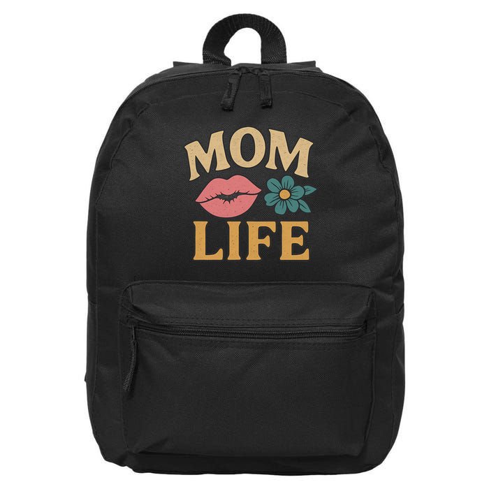 Mom Life 16 in Basic Backpack