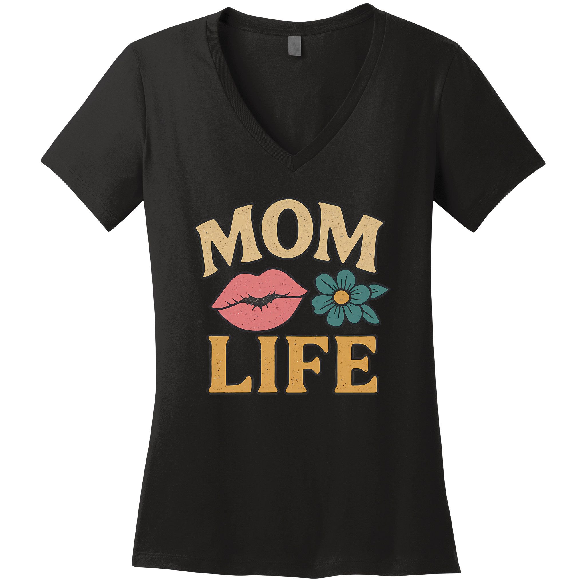 Mom Life Women's V-Neck T-Shirt