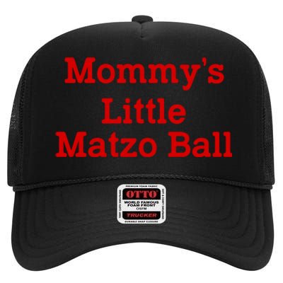 MommyS Little Matzo Ball Funny High Crown Mesh Back Trucker Hat