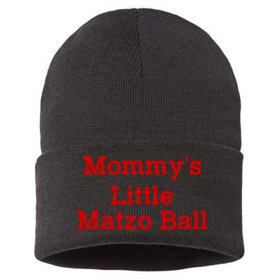 MommyS Little Matzo Ball Funny Sustainable Knit Beanie