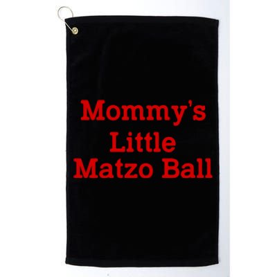 MommyS Little Matzo Ball Funny Platinum Collection Golf Towel