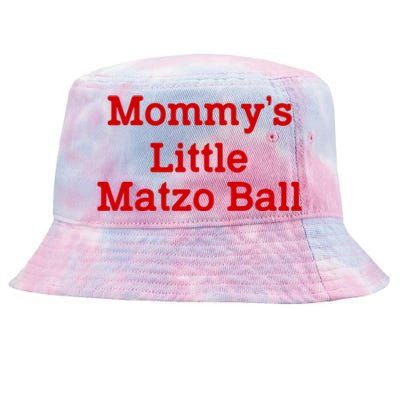 MommyS Little Matzo Ball Funny Tie-Dyed Bucket Hat