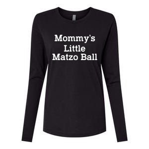 MommyS Little Matzo Ball Funny Womens Cotton Relaxed Long Sleeve T-Shirt