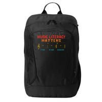 Music Literacy Matters I Like To Eat Puppies Funny City Backpack