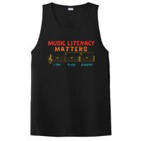 Music Literacy Matters I Like To Eat Puppies Funny PosiCharge Competitor Tank