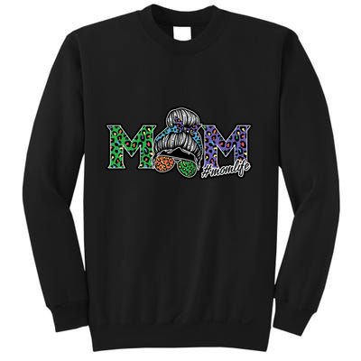 Mom Life Mothers Day Hair Bun Sweatshirt