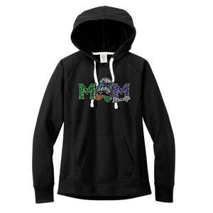 Mom Life Mothers Day Hair Bun Women's Fleece Hoodie