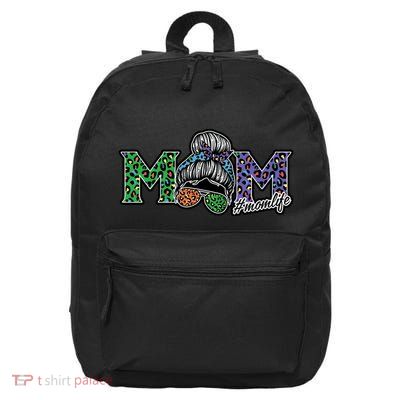 Mom Life Mothers Day Hair Bun 16 in Basic Backpack