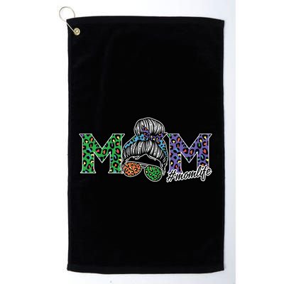 Mom Life Mothers Day Hair Bun Golf Towel