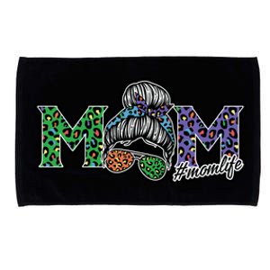 Mom Life Mothers Day Hair Bun Microfiber Hand Towel