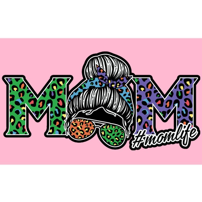 Mom Life Mothers Day Hair Bun Bumper Sticker