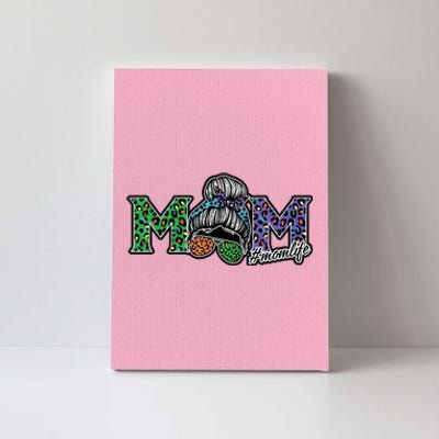 Mom Life Mothers Day Hair Bun Canvas