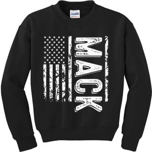 M.A.C.K Last Name Funny Surname Team Family Kids Sweatshirt