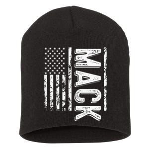 M.A.C.K Last Name Funny Surname Team Family Short Acrylic Beanie