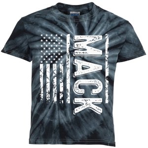 M.A.C.K Last Name Funny Surname Team Family Kids Tie-Dye T-Shirt