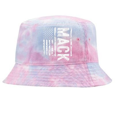 M.A.C.K Last Name Funny Surname Team Family Tie-Dyed Bucket Hat