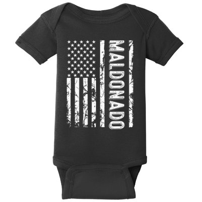 Maldonado Last Name Funny Surname Team Family Reunion Baby Bodysuit