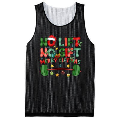 Merry Liftmas No Lift No Christmas Presents Gym Workout Xmas  Mesh Reversible Basketball Jersey Tank