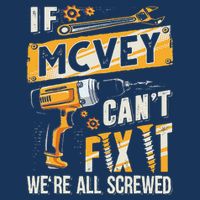 Mcvey Last Name If Mcvey CanT Fix It 7-Panel Snapback Hat