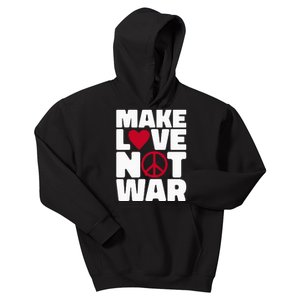 Make Love Not War Kids Hoodie