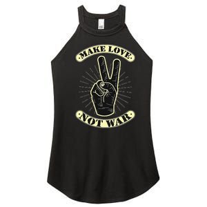 Make Love Not War Peace Freedom Women’s Perfect Tri Rocker Tank