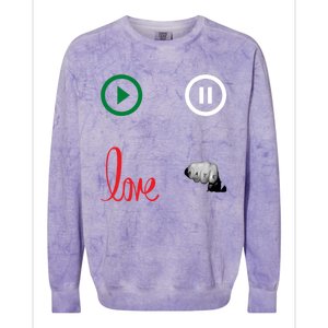 Me @ Love No Hate Cool Gift Colorblast Crewneck Sweatshirt