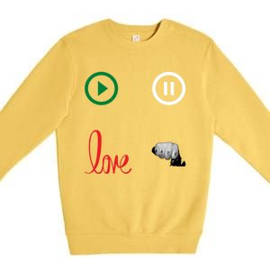 Me @ Love No Hate Cool Gift Premium Crewneck Sweatshirt