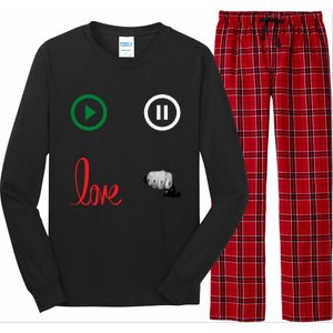 Me @ Love No Hate Cool Gift Long Sleeve Pajama Set