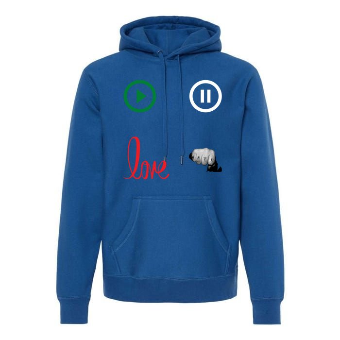 Me @ Love No Hate Cool Gift Premium Hoodie