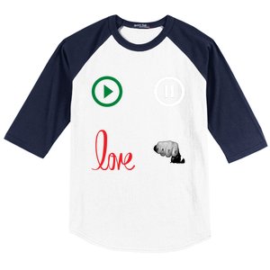 Me @ Love No Hate Cool Gift Baseball Sleeve Shirt