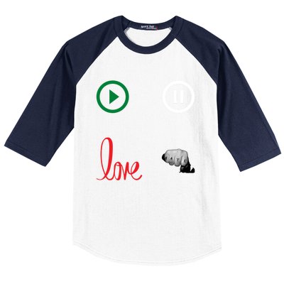 Me @ Love No Hate Cool Gift Baseball Sleeve Shirt