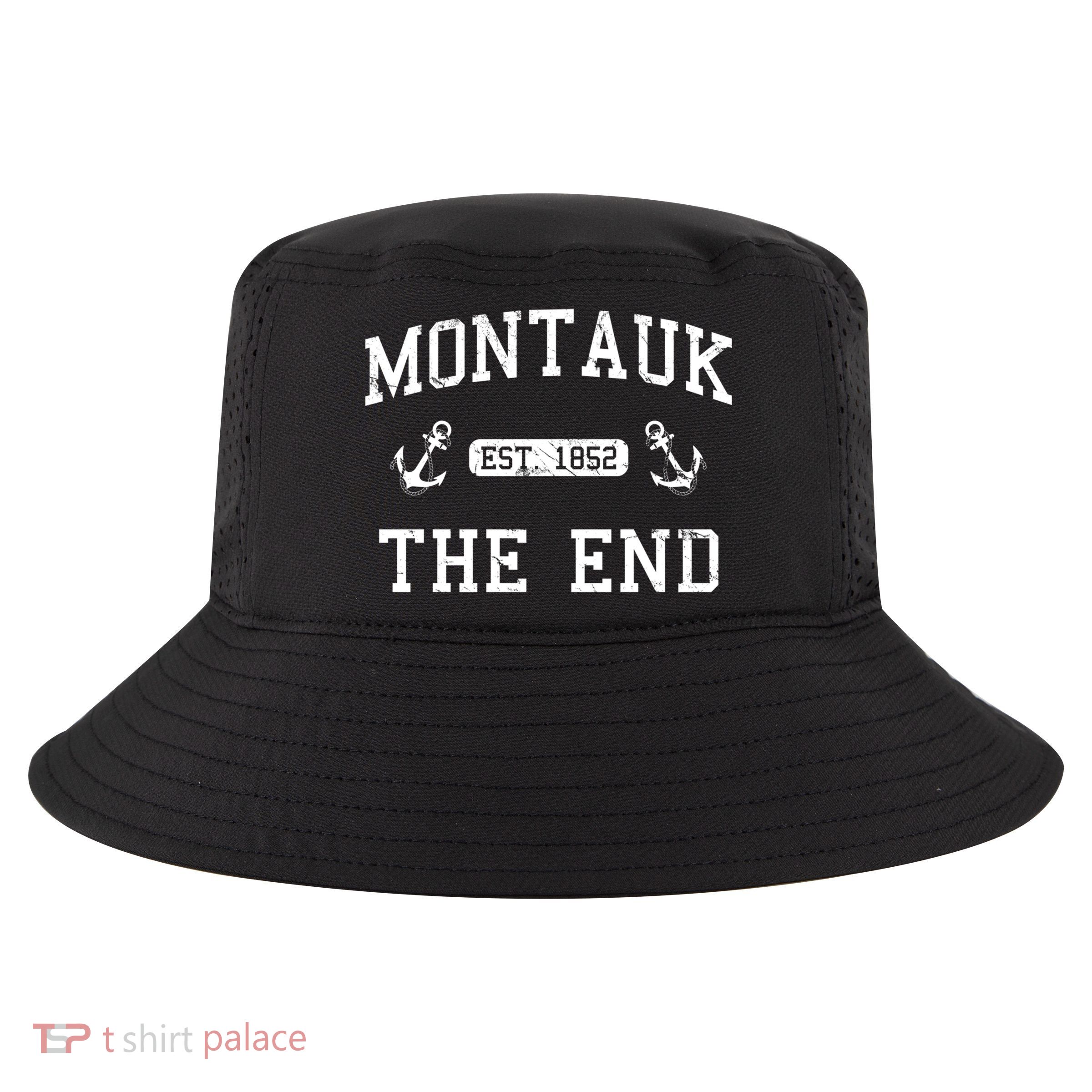 Montauk Li New York The End Gift Cool Comfort Performance Bucket Hat