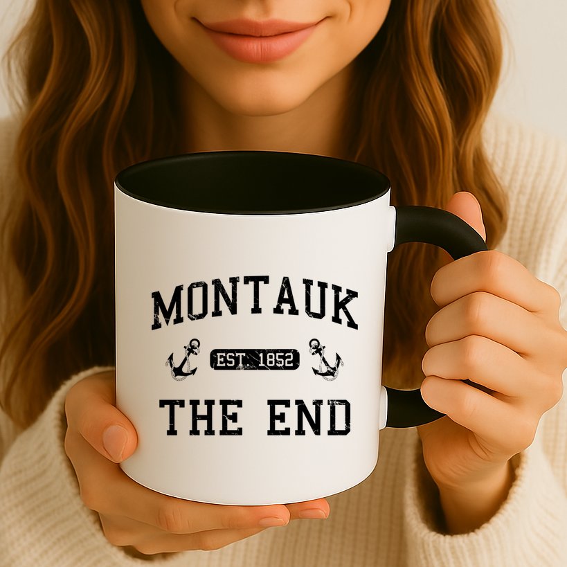 Montauk Li New York The End Gift Mug