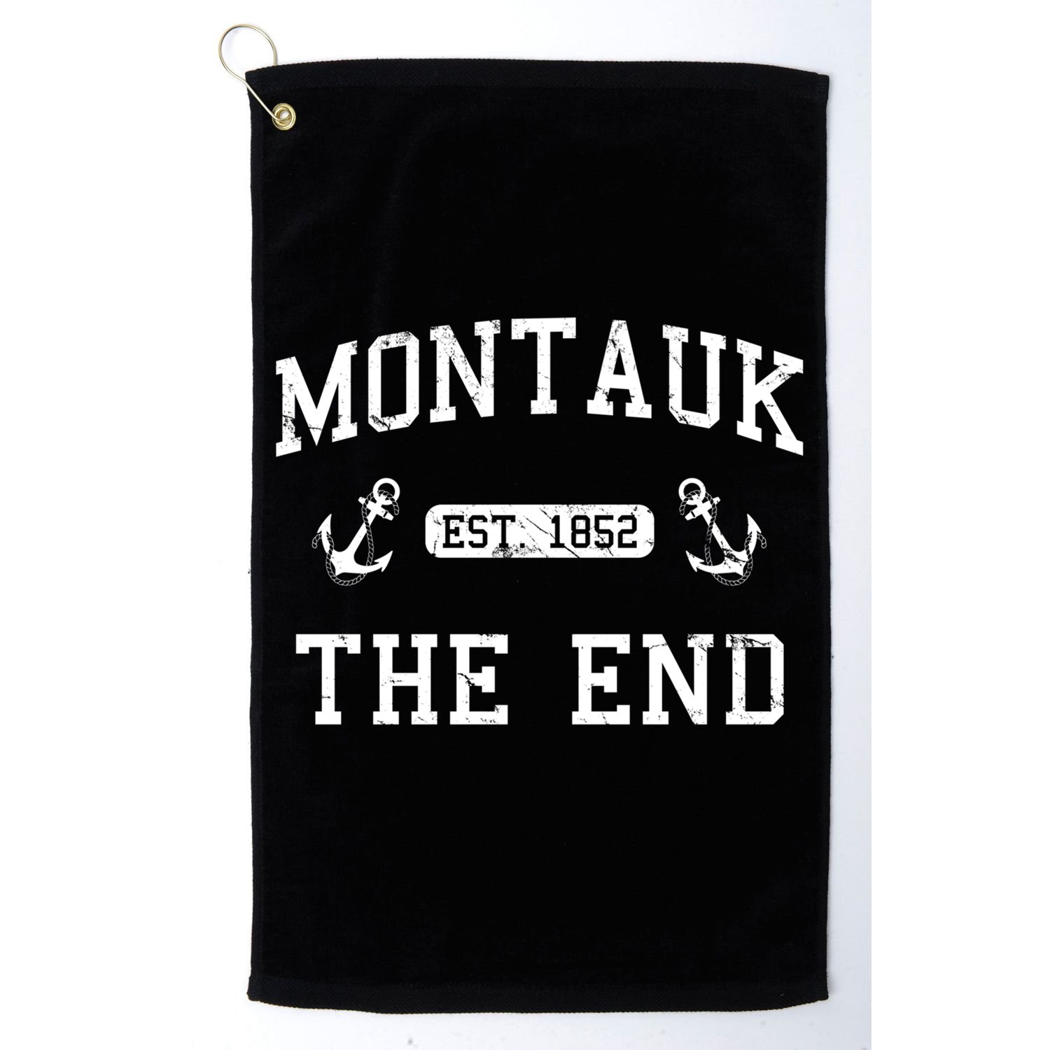 Montauk Li New York The End Gift Golf Towel