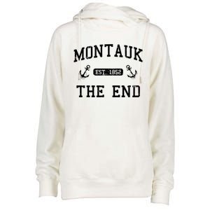 Montauk Li New York The End Gift Womens Funnel Neck Pullover Hood