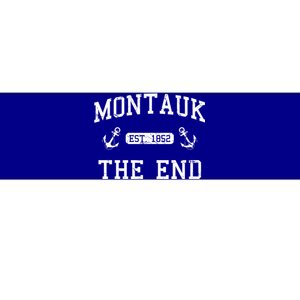 Montauk Li New York The End Gift Bumper Sticker