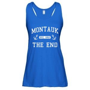 Montauk Li New York The End Gift Ladies Essential Flowy Tank