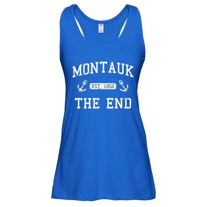 Montauk Li New York The End Gift Ladies Essential Flowy Tank