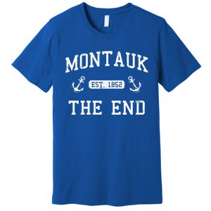 Montauk Li New York The End Gift Premium T-Shirt